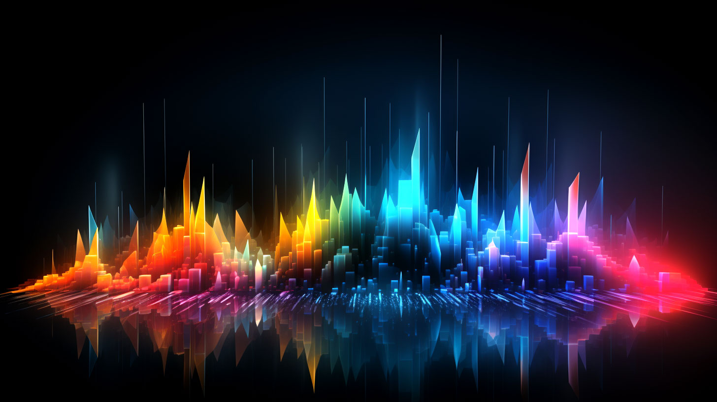 Abstract digital art with vibrant colors