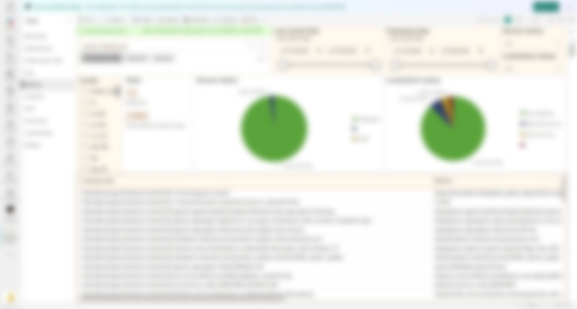 Asset tracking view