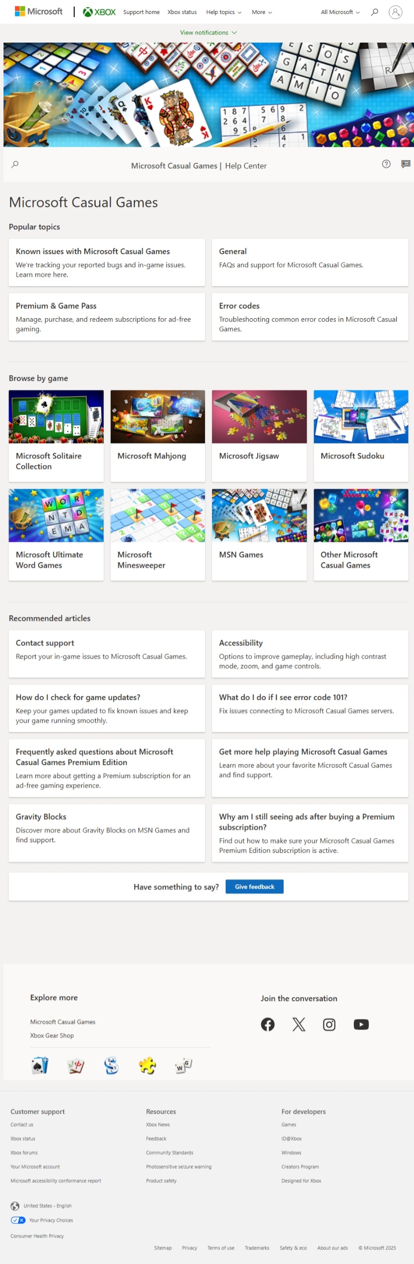 New Xbox Support Interface